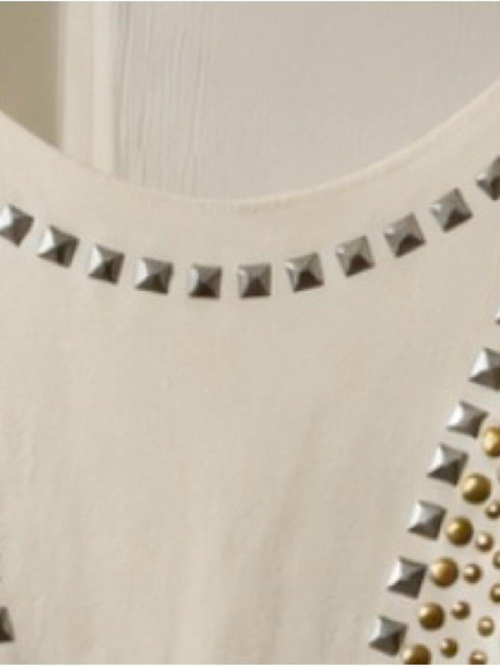bebe Addiction White Studded Bodycon Dress – Size Small - Picture 6 of 6